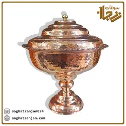 شکلات خوری مسی درب دار