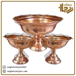 ست آجیل خوری مسی ساخت زنجان