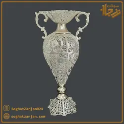 گلدان ملیله کاری مدل جام در زنجان