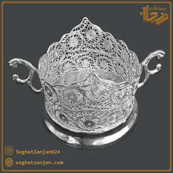 قندان ملیله کاری دسته دار در سوغات زنجان