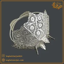 سبد شکلات خوری ملیله کاری پایه دار