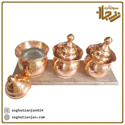 سرویس جا ادویه ای مسی سه تایی