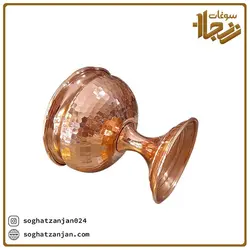 بستنی خوری مسی پایه دار نانو شده