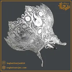 کاسه میوه خوری ملیله کاری سه پایه