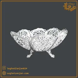 پیاله آجیل خوری ملیله کاری پایه دار