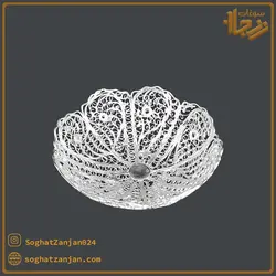 پیاله آجیل خوری ملیله کاری پایه دار