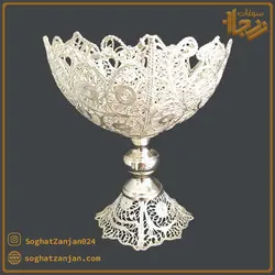 آجیل خوری ملیله کاری تک پایه سایز کوچک