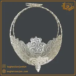 سبد آجیل خوری ملیله کاری سایز بزرگ