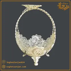 سبد ملیله کاری شده سایز کوچک