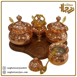 ست جا ادویه ای مسی چهارتایی