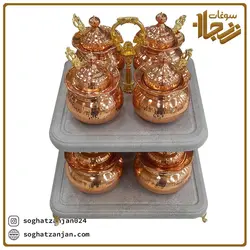 جا ادویه مسی جدید زنجان با استند دوطبقه چهارگوش