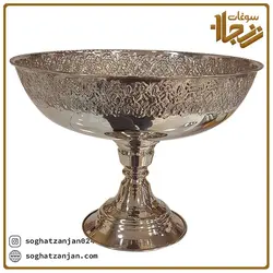 جام میوه خوری مسی طرح گل رز