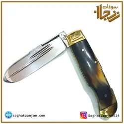 چاقو جیبی ضامن دار اصل زنجان (تیغه پهن)