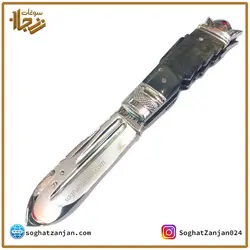 چاقوی زنجان دست ساز با ضامن برجسته مدل گنجشکی