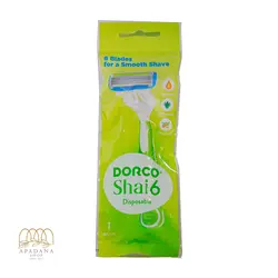 خودتراش 6 تیغه زنانه دورکو بسته تک عددی