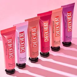 رژگونه مایع میبلین مدل Cheek Heat حجم 10 میل