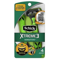 خود تراش اصلاح مردانه 3 تیغه شیک مدل Xtreme 3 مناسب پوست حساس 4 عددی