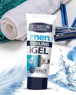 ژل اصلاح خنک کننده کامان با خاصیت خنک کنندگی ۱۷۵ میل