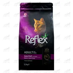 غذای خشک دانه رنگی مرغ رفلکس برای گربه وزن 1.5 کیلوگرم