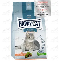 غذا خشک هپی کت بالای 1 سال ایندور سالمون وزن 1.3 کیلوگرم