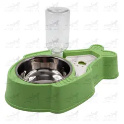 ظرف دو قلو اتوماتیک همراه با بطری آب طرح ماهی