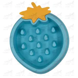 ظرف آرام خور سگ و گربه طرح توت فرنگی