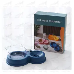 ظرف دوقلو شیب دار طرح خرس به همراه بطری آب