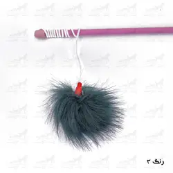 اسباب بازی میله ای گربه مدل قندک پوم پوم