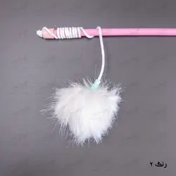 اسباب بازی میله ای گربه مدل قندک پوم پوم
