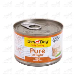 کنسرو سگ جیم داگ طعم مرغ وزن 150 گرم