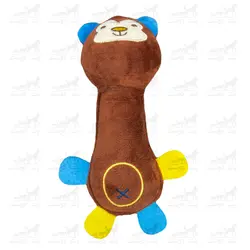 اسباب بازی عروسکی مخملی صدادار طرح زرافه
