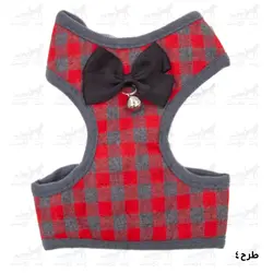 قلاده تنی پد دار همراه با پاپیون و بند قلاده سایز اسمال