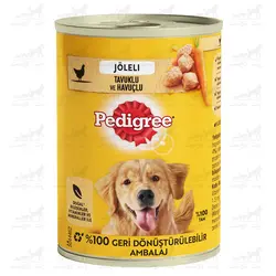 کنسرو سگ پدیگری طعم مرغ و هویج 400 گرم