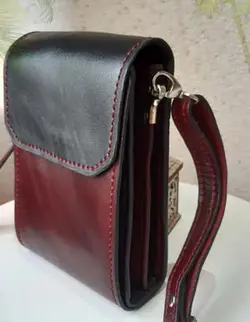 کیف پاسپورتی چرم طبیعی دست دوز