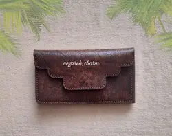 کیف پول چرم بزی دست دوز