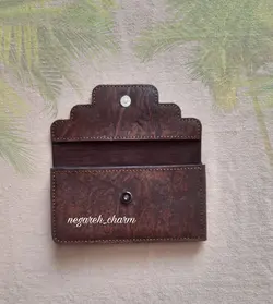 کیف پول چرم بزی دست دوز