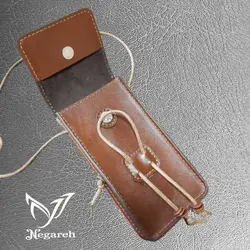 کیف دوشی و کمری موبایل چرم دستدوز