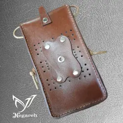 کیف دوشی و کمری موبایل چرم دستدوز