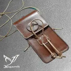 کیف دوشی و کمری موبایل چرم دستدوز