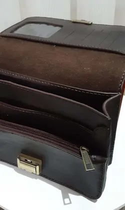 کیف مدارک مردانه چرم طبیعی دستدوز