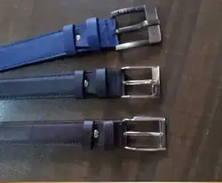 کمربند چرمی مردانه سه لایه دست دوز