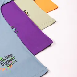 بلوز شلوارک پسرانه طرح اسکلت بنفش