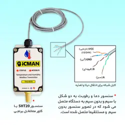 سنسور دما و رطوبت مدباس مدل TH1-ECO