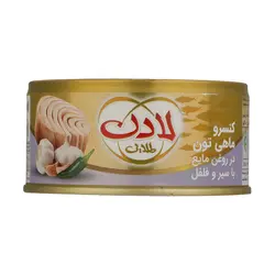 کنسرو ماهی تون با سیر و فلفل لادن - 180 گرم