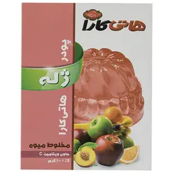 پودر ژله مخلوط میوه‌ هاتی کارا مقدار 100 گرم