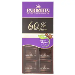 شکلات تلخ 60 درصد پارمیدا مقدار 80 گرم