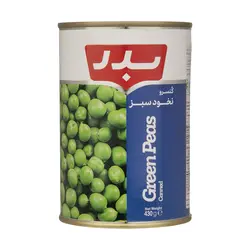 کنسرو نخود سبز بدر - 430 گرم