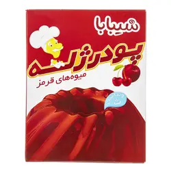 پودر ژله میوه های قرمز شیبابا مقدار 100 گرم