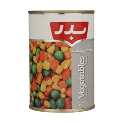 کنسرو مخلوط سبزیجات بدر - 430 گرم
