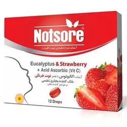 آبنبات خوشبوکننده دهان اکالیپتوس توت فرنگی نات سور 12 عددی